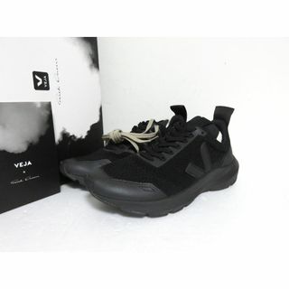 リックオウエンス(Rick Owens)のVEJA × Rick Owens メッシュ ニット スニーカー 41 ブラック(スニーカー)