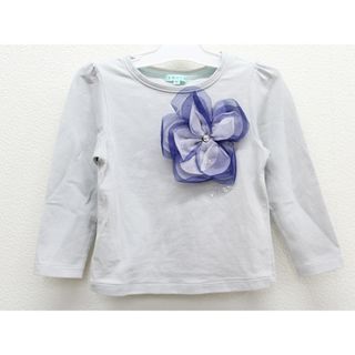 トッカバンビーニ(TOCCA BAMBINI)の【値下げ!】△トッカ/TOCCA BAMBINI△80cm 長袖Tシャツ/長袖カットソー/ロンT ブルーグレー【中古】子供服 キッズ kids ベビー服 baby 女の子 春秋冬 409032 tops(Ｔシャツ)