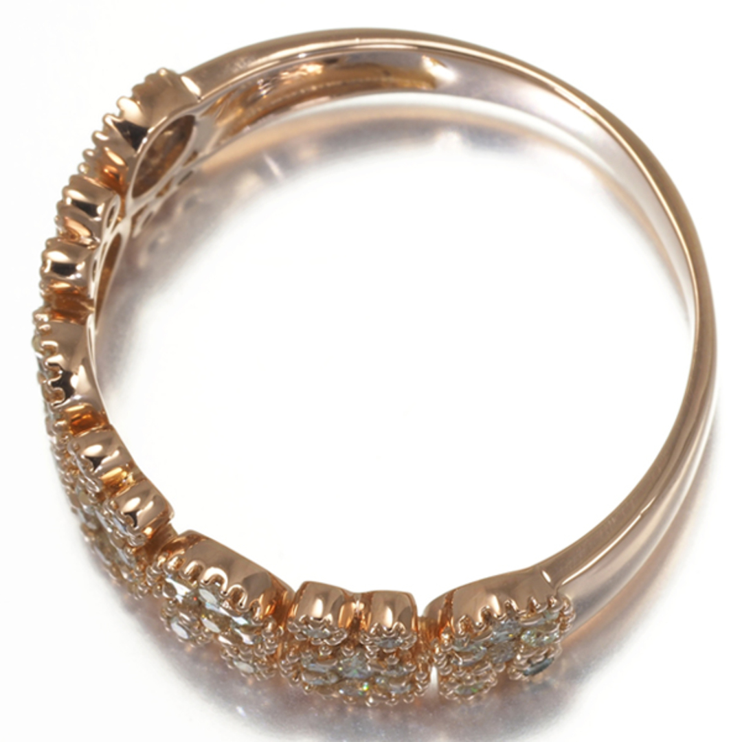 ダイヤ ダイヤモンド 0.50ct ミルグレイン リング K18PG 大幅値下げ品 レディースのアクセサリー(リング(指輪))の商品写真