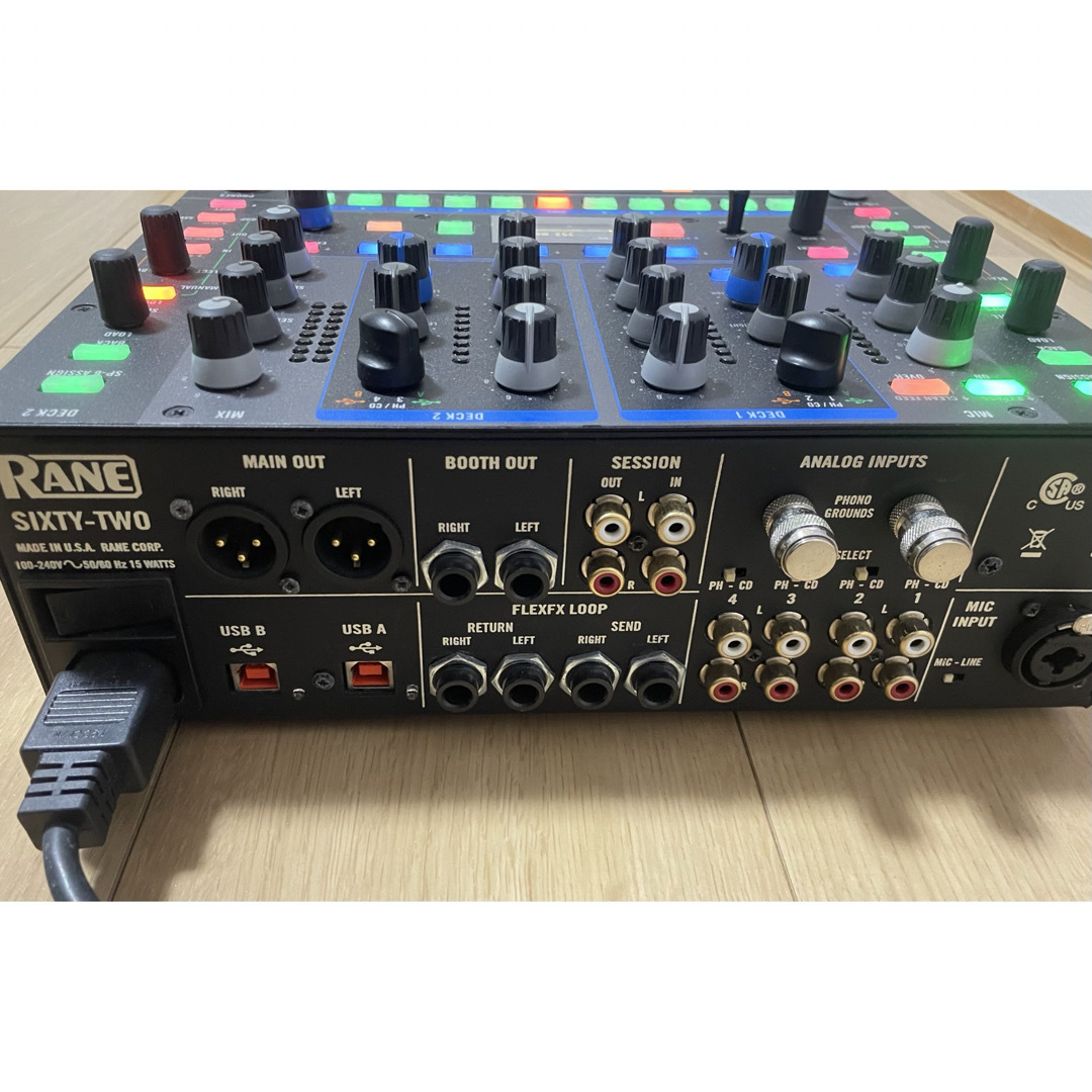 RANE(レーン)のRANE SIXTY-TWO inno FADER PRO付き 楽器のDJ機器(DJミキサー)の商品写真