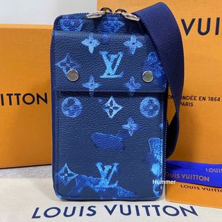 ルイヴィトン(LOUIS VUITTON)の国内正規品 未使用同様 ルイヴィトン フォンポーチ モノグラム ウォーターカラー(ショルダーバッグ)