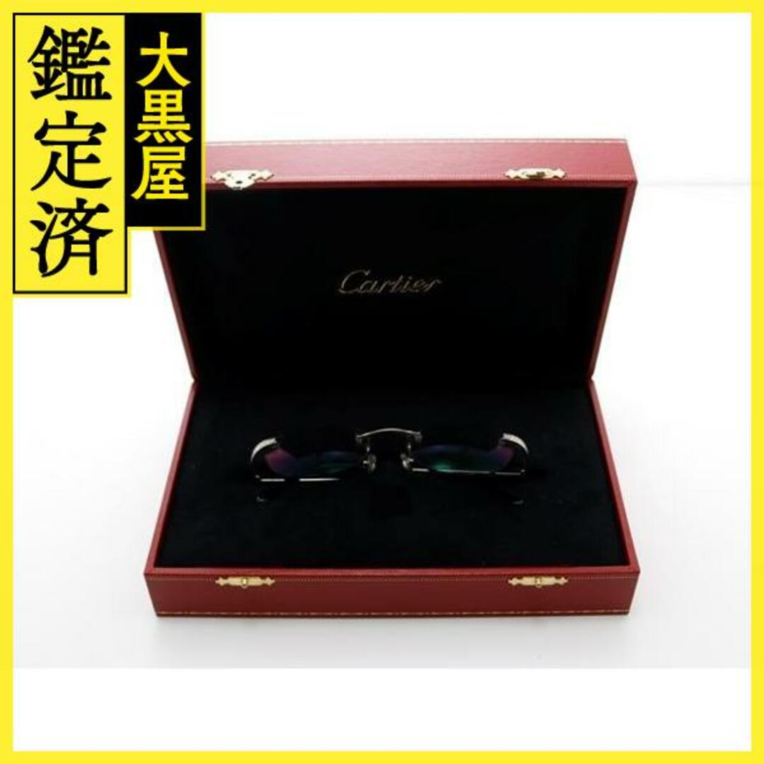 Cartier(カルティエ)のカルティエ　メガネフレーム　ホワイトゴールド　サイドダイヤモンド装飾　433 レディースのファッション小物(サングラス/メガネ)の商品写真