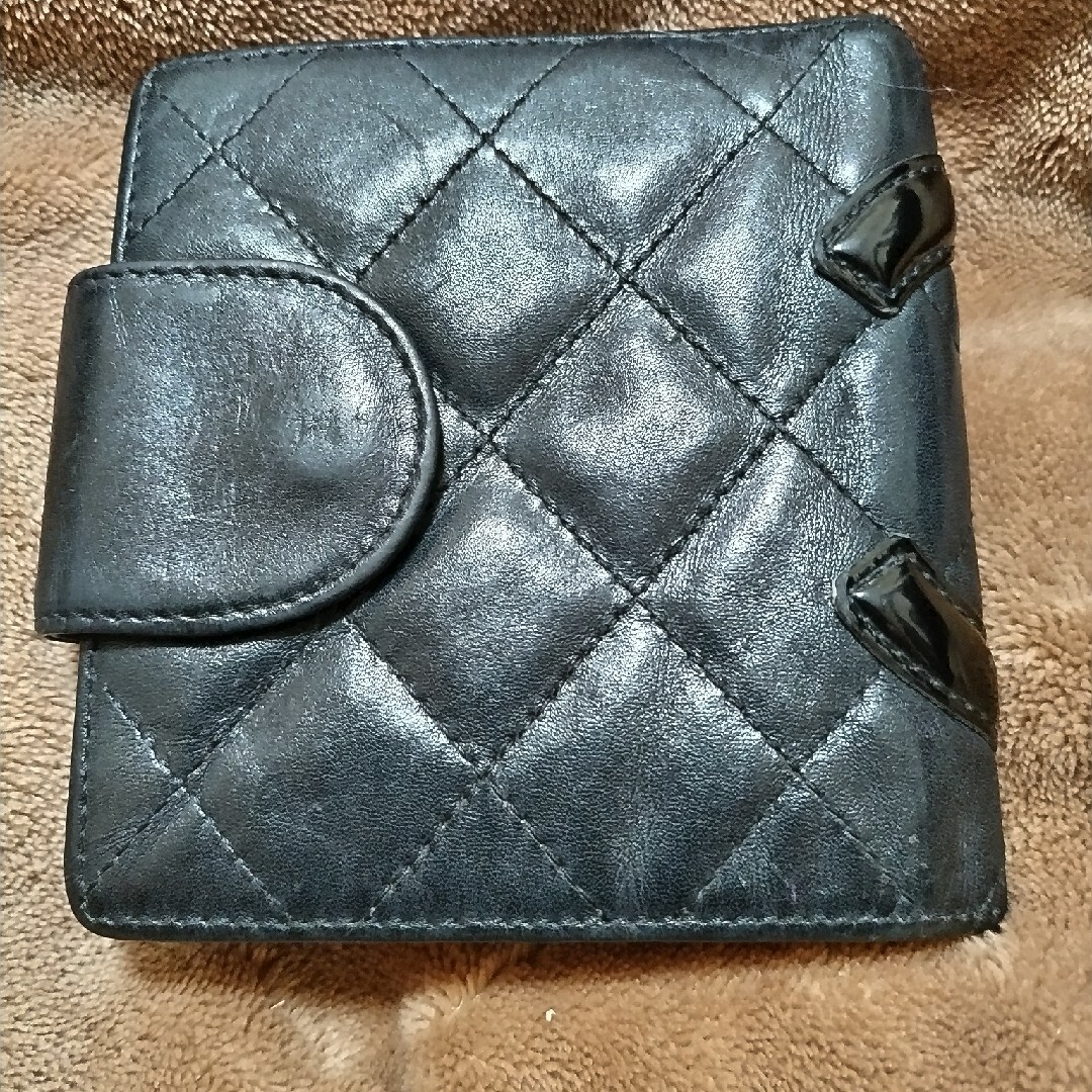 CHANEL(シャネル)のCHANEL シャネル カンボンライン  がま口 ココマーク ブラックピンク財布 レディースのファッション小物(財布)の商品写真