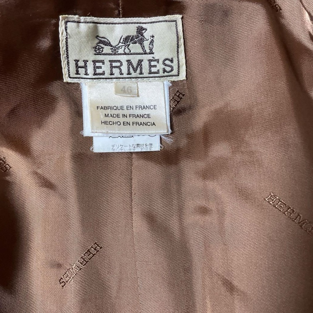 Hermes(エルメス)の国内エルメスブティックで購入　エルメス　ベルテッドコート メンズのジャケット/アウター(ステンカラーコート)の商品写真