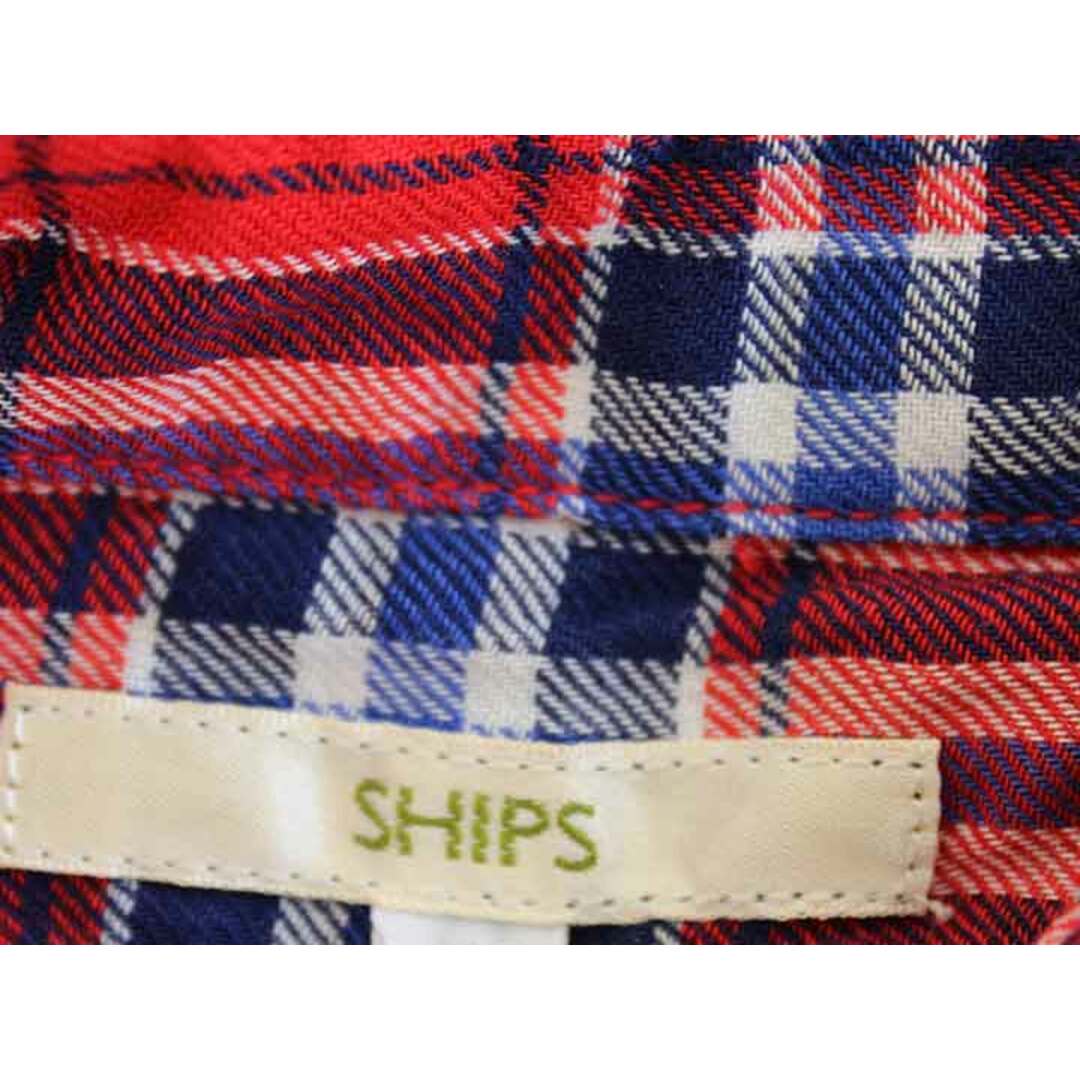 SHIPS(シップス)の【値下げ!】†シップス/SHIPS kids†80cm ネルシャツ 赤×紺【中古】子供服 キッズ kids ベビー服 baby 男の子 春秋冬 421132 tops キッズ/ベビー/マタニティのベビー服(~85cm)(シャツ/カットソー)の商品写真