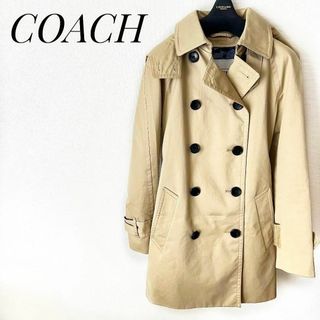 COACH - コーチ トレンチコート ストライプ ベルト 金ボタン 馬車 COACH - コーチ トレンチコート ストライプ ベルト 金ボタン 馬車