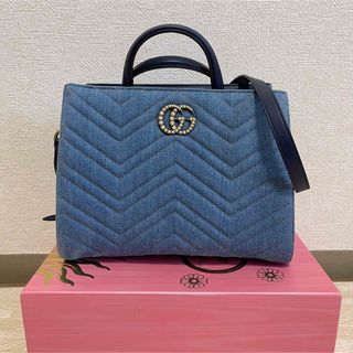 グッチ(Gucci)のGUCCIデニムバッグ(ハンドバッグ)