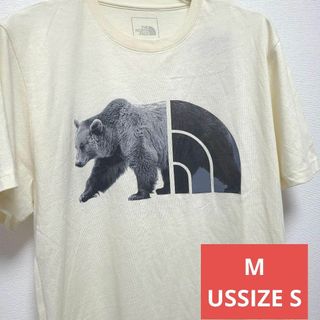 ザノースフェイス(THE NORTH FACE)のM ベア 熊 アメリカ ノースフェイス Tシャツ ロゴ ハーフドーム ホワイト(Tシャツ/カットソー(半袖/袖なし))