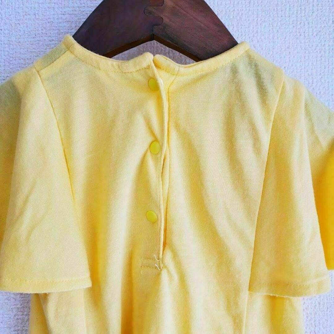 キッズ　80サイズ　Tシャツ　フリル　イエロー キッズ/ベビー/マタニティのベビー服(~85cm)(Ｔシャツ)の商品写真