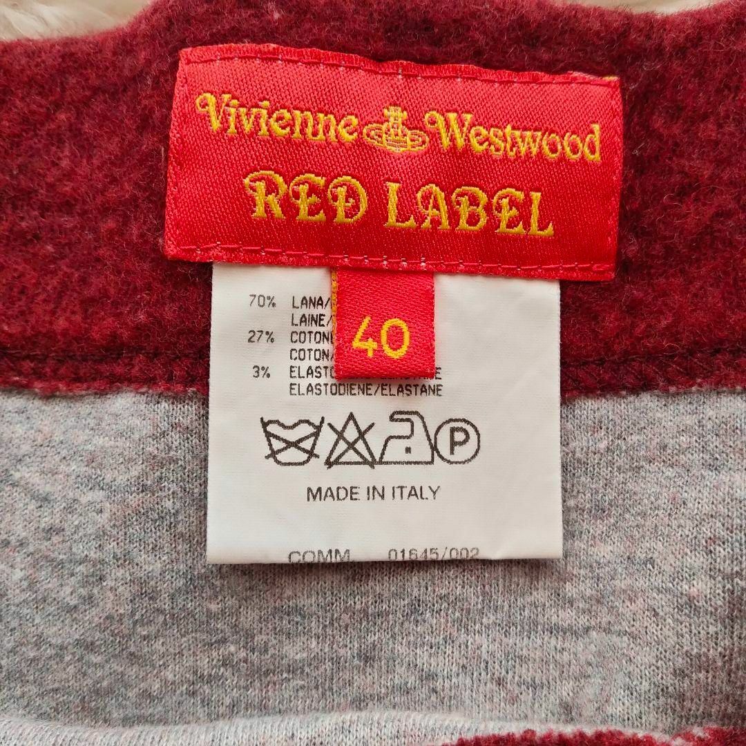 Vivienne Westwood(ヴィヴィアンウエストウッド)のヴィヴィアンウエストウッドレーベル　スカート レッド 40 レディースのスカート(ひざ丈スカート)の商品写真