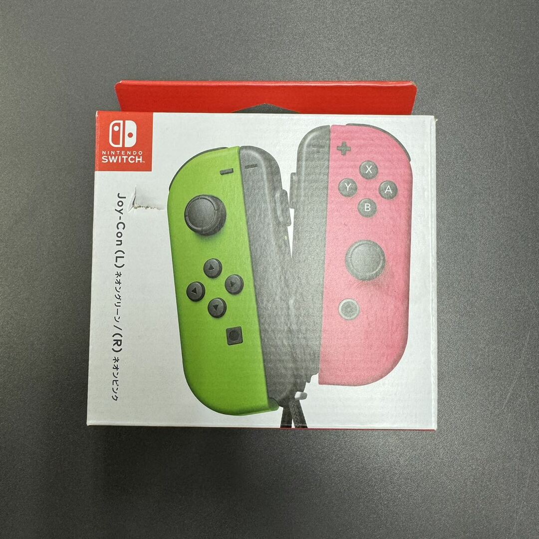 Nintendo Switch(ニンテンドースイッチ)の【新品】訳あり品  Nintendo Switch Joy-Con(L) ネオングリーン/(R) ネオンピンク エンタメ/ホビーのゲームソフト/ゲーム機本体(家庭用ゲーム機本体)の商品写真