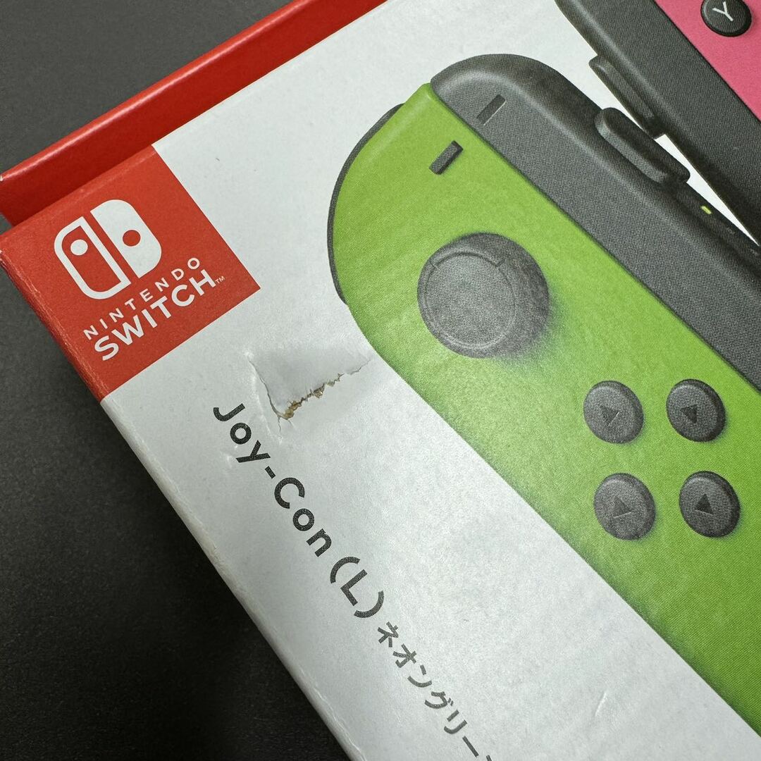 Nintendo Switch(ニンテンドースイッチ)の【新品】訳あり品  Nintendo Switch Joy-Con(L) ネオングリーン/(R) ネオンピンク エンタメ/ホビーのゲームソフト/ゲーム機本体(家庭用ゲーム機本体)の商品写真