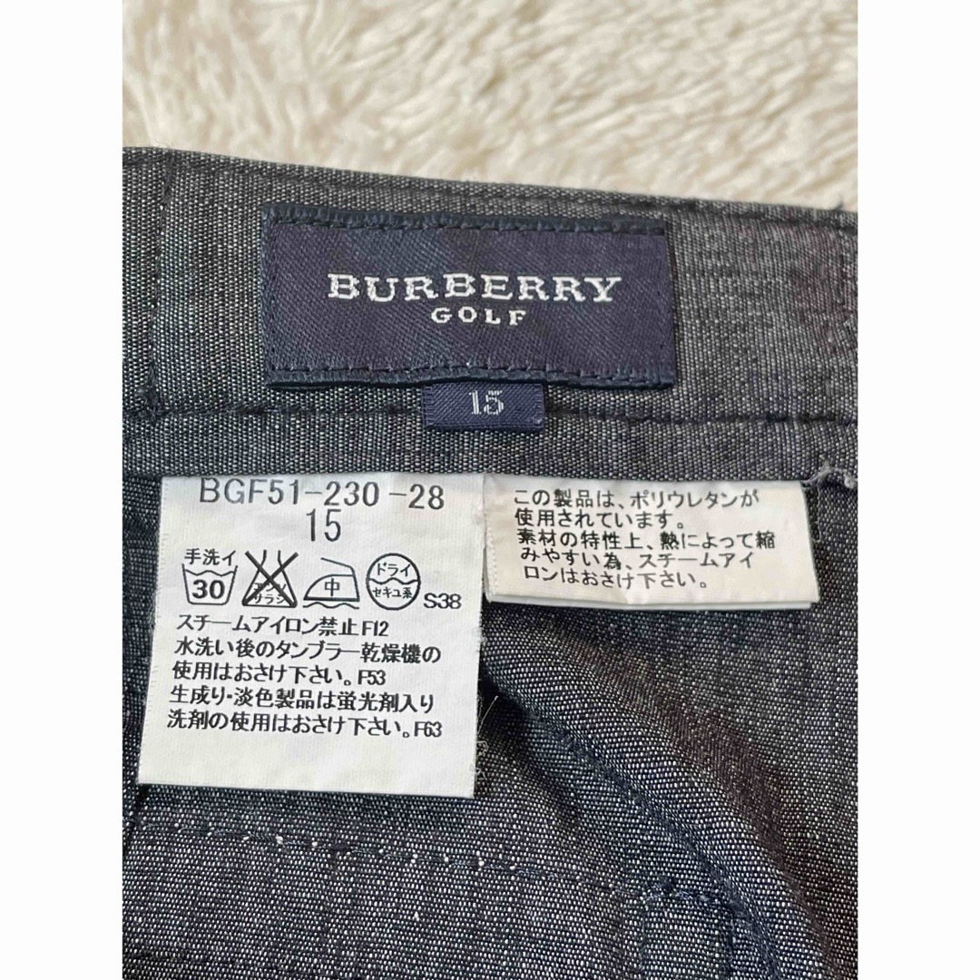 BURBERRY(バーバリー)のBURBERRY GOLF デニムカラー　クロップドパンツ  大きめ15号  レディースのパンツ(クロップドパンツ)の商品写真