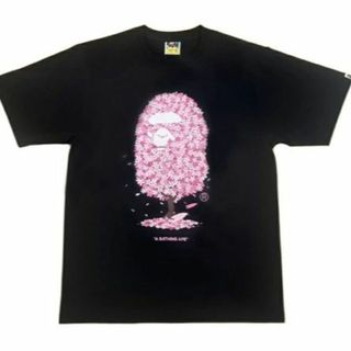 アベイシングエイプ(A BATHING APE)の2024SS A BATHING APE SAKURA TEE Black XL : P161(Tシャツ/カットソー(半袖/袖なし))