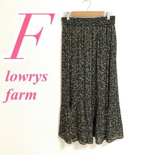 ローリーズファーム(LOWRYS FARM)のローリーズファーム　プリーツスカート　F　花柄　きれいめ　ポリ100%(ロングスカート)