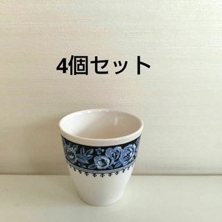 東洋陶器　青い薔薇　茶器　湯呑み　エスプレッソ　デミタスカップ　昭和レトロ(食器)