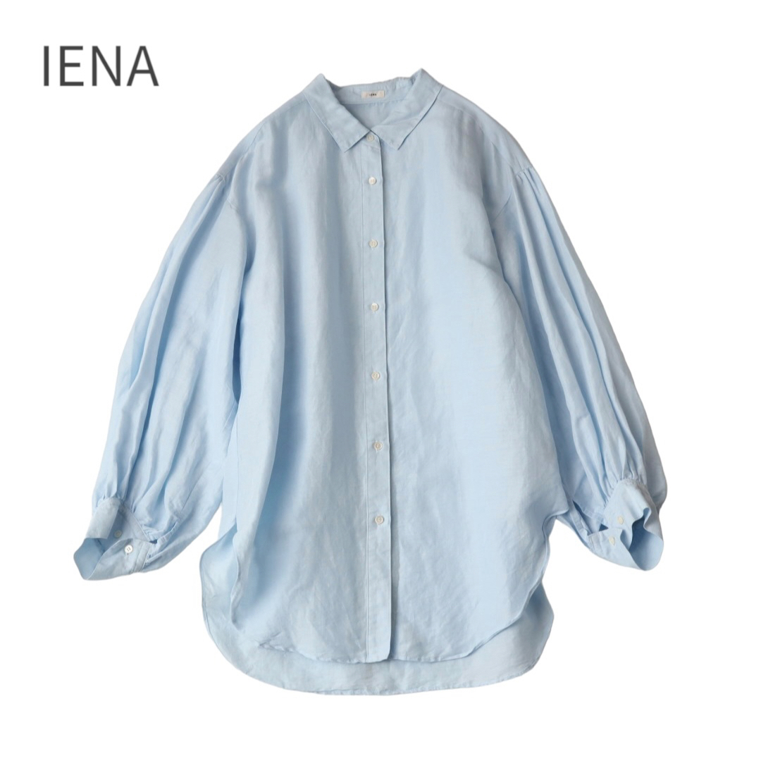 IENA(イエナ)のIENA ラミーリヨセルボリュームスリーブシャツ レディースのトップス(シャツ/ブラウス(長袖/七分))の商品写真