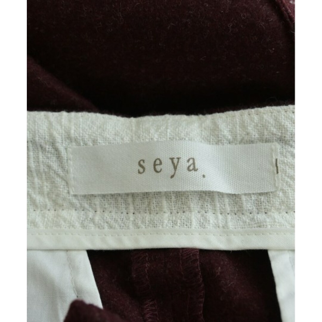 seya(セヤ)のSeya セヤ スラックス M エンジ 【古着】【中古】 レディースのパンツ(その他)の商品写真