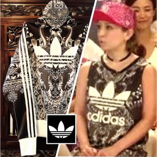 オリジナルス(Originals（adidas）)のアディダス 浜崎あゆみ 孔雀 ジャージ ブルゾン  パーカー 花柄 ペイズリー(ブルゾン)