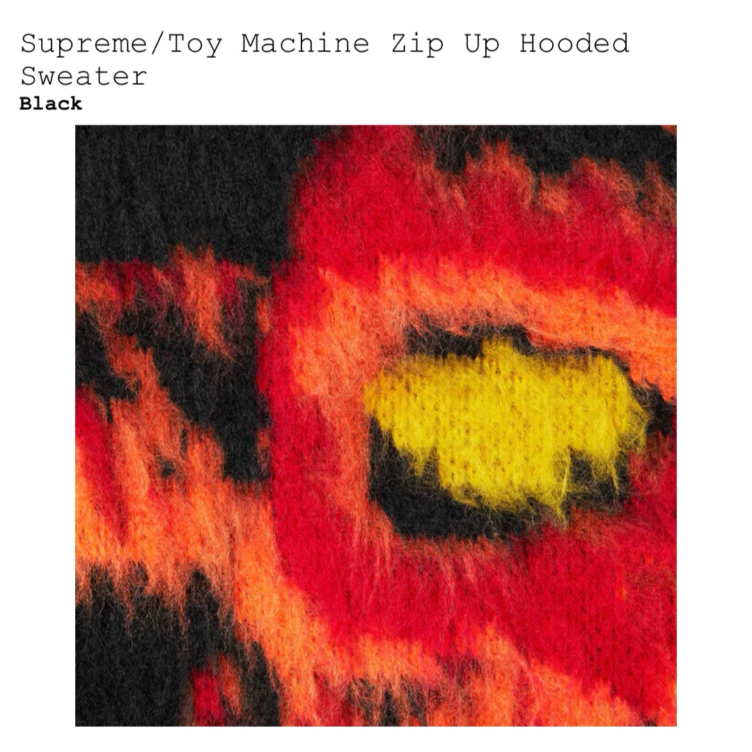 Supreme Toy Machine Zip Hooded Sweater Supreme Toy Machine Zip Hooded Sweater