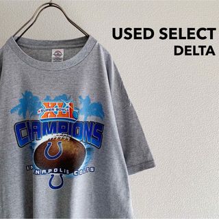 デルタ(DELTA)の古着 NFL SUPERBOWL Print Tee / アメフト Tシャツ(Tシャツ/カットソー(半袖/袖なし))