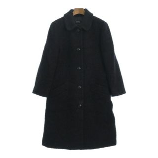 A.P.C. アーペーセー ステンカラーコート 38(M位) 黒x茶 【古着】【中古】(その他)