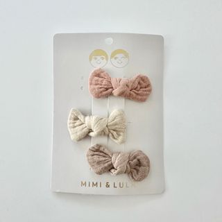 Caramel baby&child  - Mimi&lula リボンヘアピン　3個セット