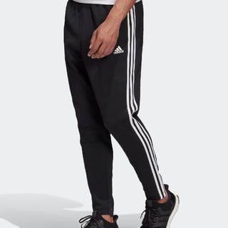 アディダス(adidas)の新品 adidas トラックパンツ テーパードパンツ 3ストライプ ブラック(ウェア)