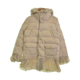 モンクレール(MONCLER)のMONCLER ダウンジャケット/ダウンベスト 00(XXS位) アイボリー 【古着】【中古】(ダウンジャケット)