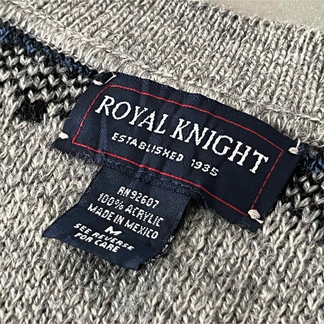 メキシコ製 “Royal Knight” Design Knit Vest メンズのトップス(ベスト)の商品写真