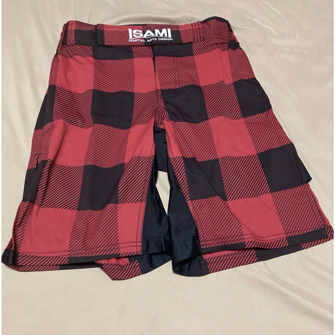ISAMI(イサミ)のファイトパンツ、メンズSサイズ、チェック柄、中古