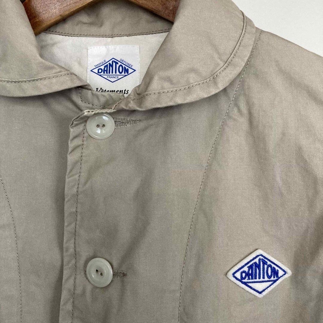 DANTON(ダントン)のDANTON ダントン コットンジャケット カバーオール 青ロゴ 青タグ レディースのジャケット/アウター(その他)の商品写真