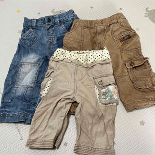 80・90センチ　ハーフパンツ　３本セット(パンツ)