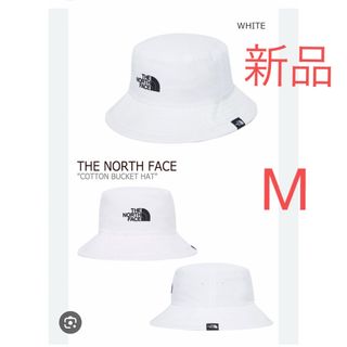 ザノースフェイス(THE NORTH FACE)のノースフェイス　韓国限定　バケハ　白　ホワイト(ハット)