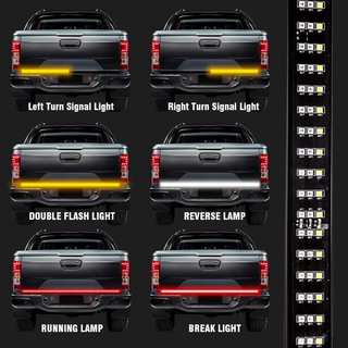 シーケンシャル 48インチ 流れるウインカー LED テールゲートバー ライト(汎用パーツ)
