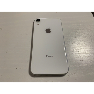 アップル(Apple)の iPhone xr 128GB ホワイト SIMフリー(スマートフォン本体)