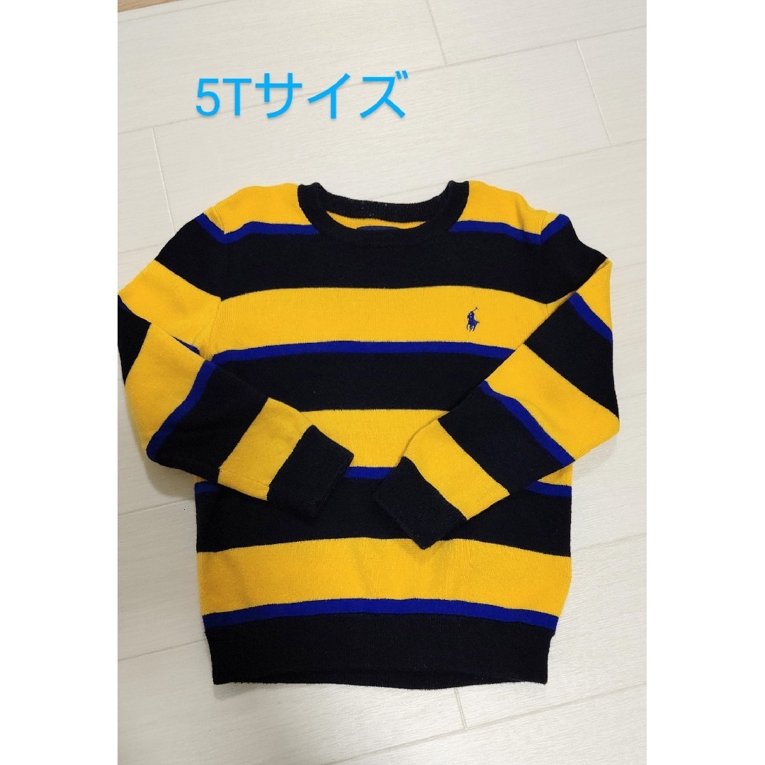 POLO RALPH LAUREN(ポロラルフローレン)のポロラルフローレン ボーダーセーター 115cm キッズ/ベビー/マタニティのキッズ服男の子用(90cm~)(Tシャツ/カットソー)の商品写真