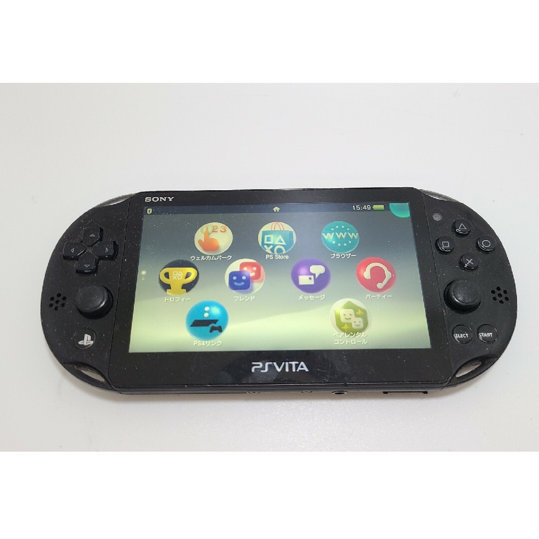 PlayStation Vita(プレイステーションヴィータ)のplaystation Vita PCH2000 ブラック エンタメ/ホビーのゲームソフト/ゲーム機本体(携帯用ゲーム機本体)の商品写真