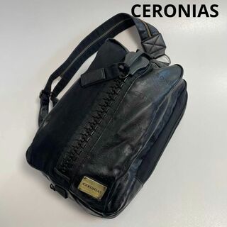 CERONIAS セロニアス ボディバッグ 2WAYバッグ 黒 USED(ボディーバッグ)