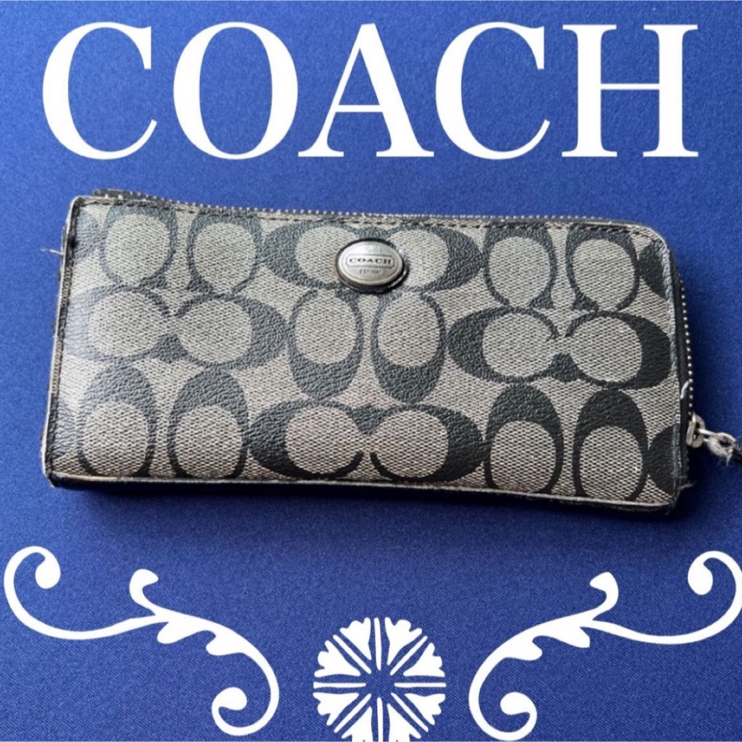 COACH(コーチ)のCOACH  長財布 シグネチャーPVC【ジャンク品】 メンズのファッション小物(長財布)の商品写真