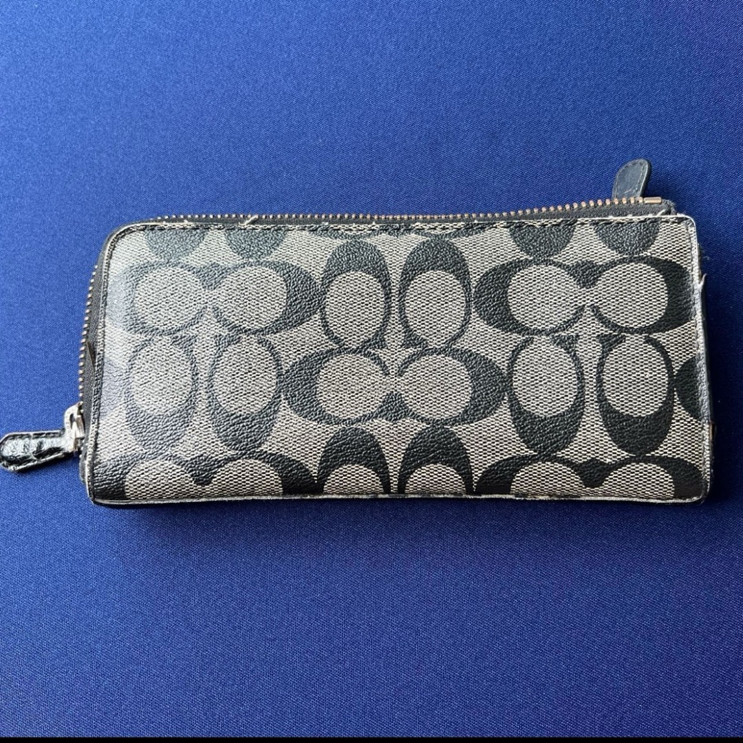 COACH 長財布 シグネチャーPVC【ジャンク品】