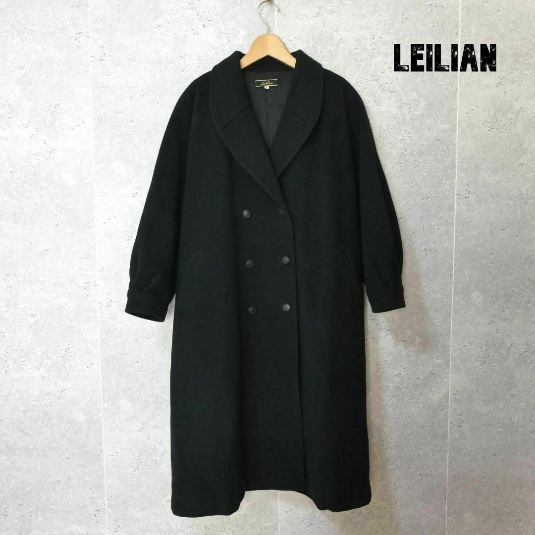 leilian(レリアン)の美品 Leilian ウール×カシミヤ ロング丈 ラグラン チェスターコート レディースのジャケット/アウター(チェスターコート)の商品写真