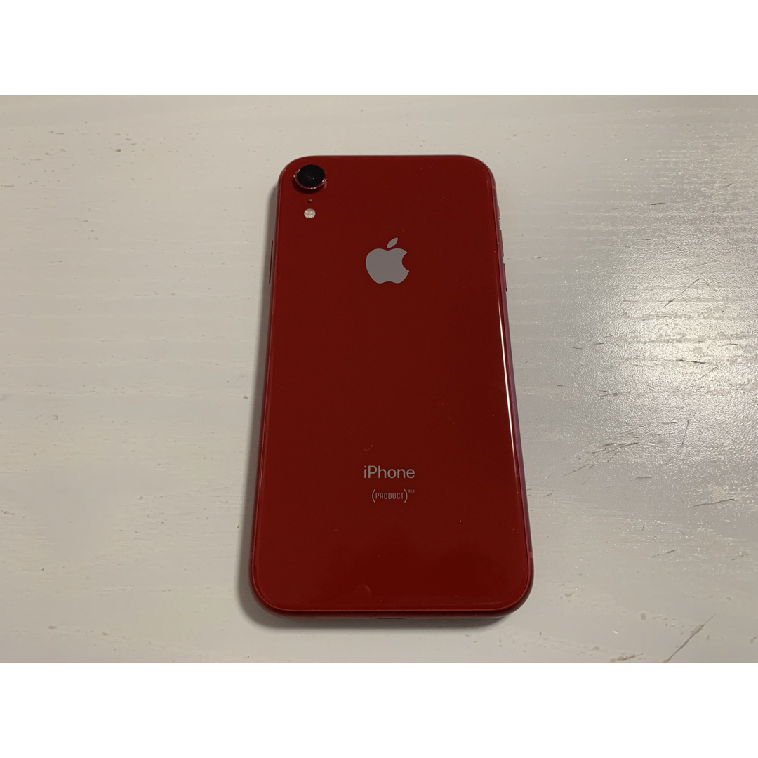 Apple(アップル)のiPhone xr 128GB レッド SIMフリー スマホ/家電/カメラのスマートフォン/携帯電話(スマートフォン本体)の商品写真