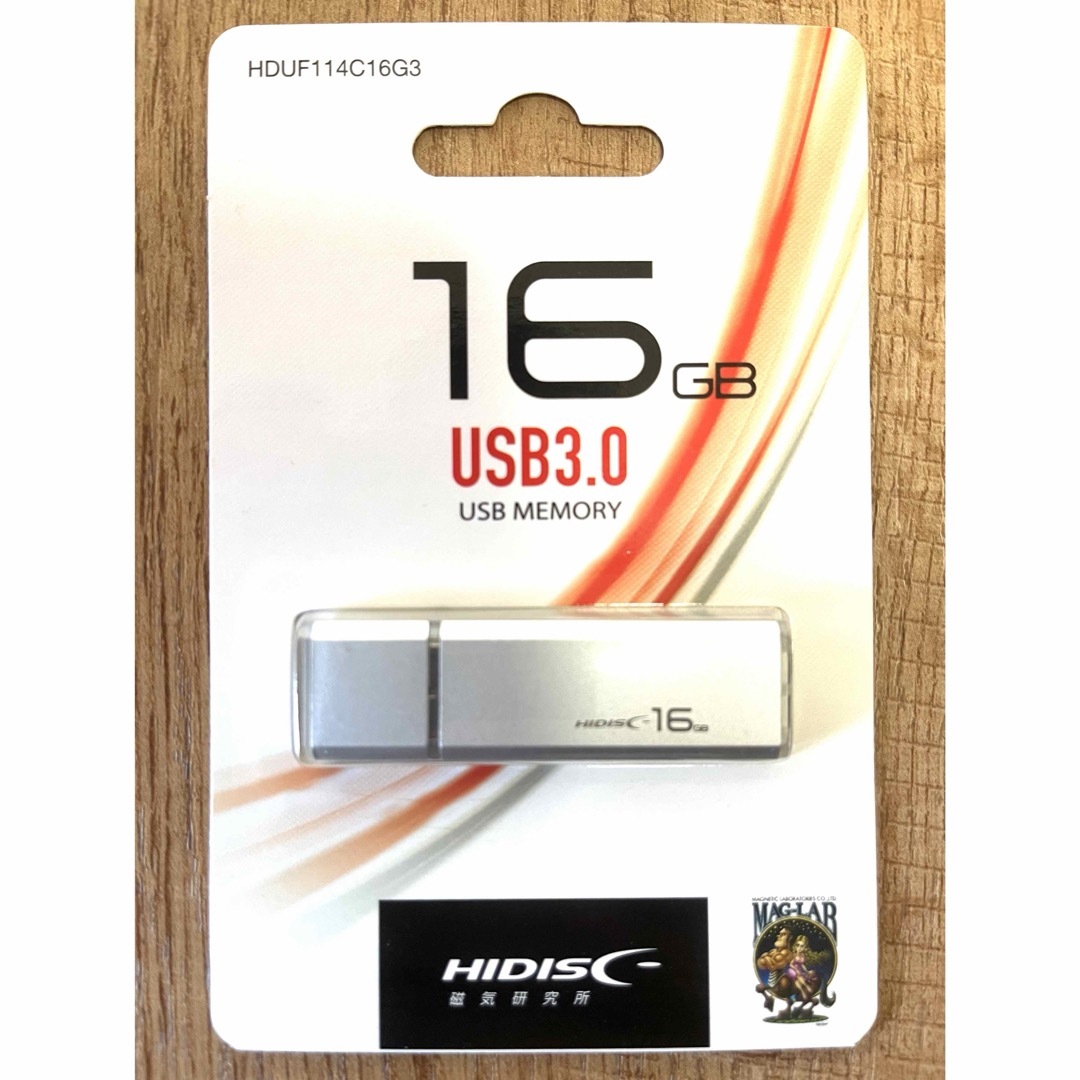 HIDISC(ハイディスク)のUSB 3.0 フラッシュドライブ 16GB MFUF16G3 スマホ/家電/カメラのPC/タブレット(PC周辺機器)の商品写真