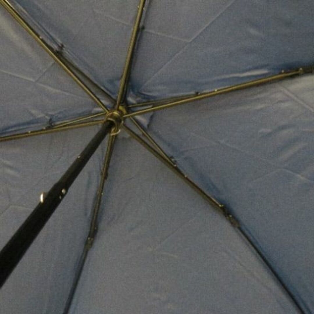 Paul Stuart(ポールスチュアート)の新ポールスチュアートPaul Stuart 晴雨兼用折り畳み雨傘 青無地紳士日傘 メンズのファッション小物(傘)の商品写真