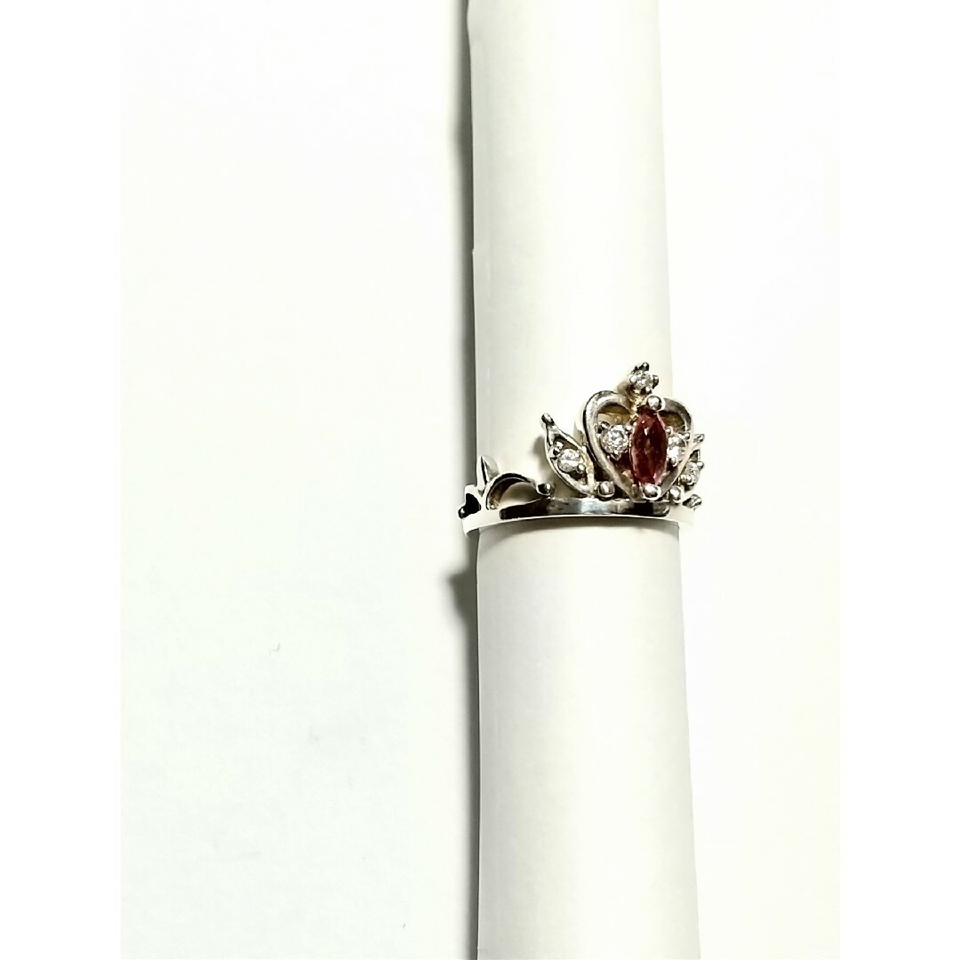 【匿名配送】ピンクトルマリン 王冠リング 9号 シルバー指輪 アクセサリー レディースのアクセサリー(リング(指輪))の商品写真