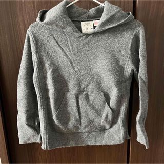 ザラキッズ(ZARA KIDS)のZARA ニットパーカー　グレー(ニット)