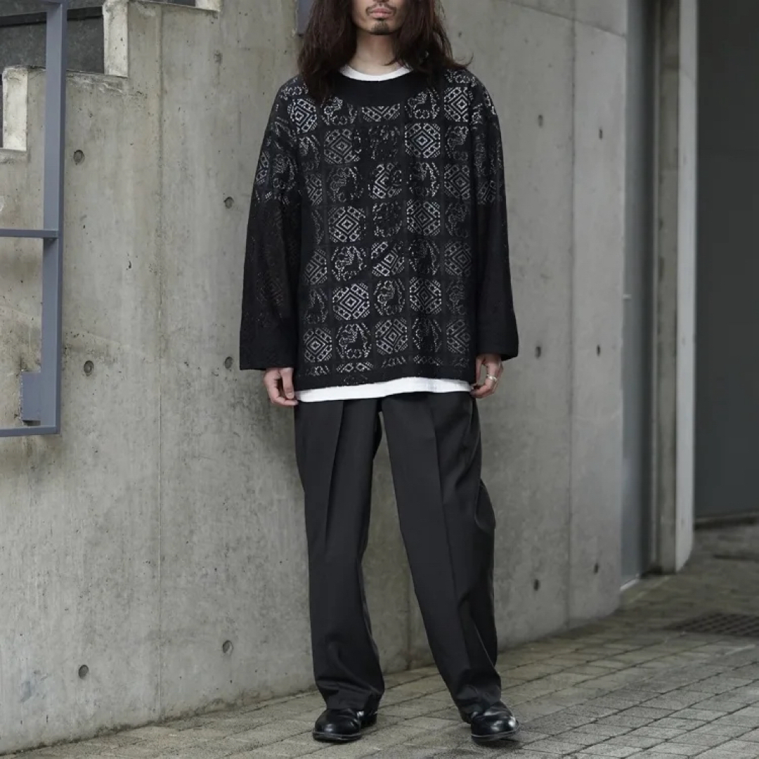 SASQUATCHfabrix.(サスクワッチファブリックス)のSasquatchfabrix. JAH LION LACE SMOCK L メンズのトップス(Tシャツ/カットソー(七分/長袖))の商品写真