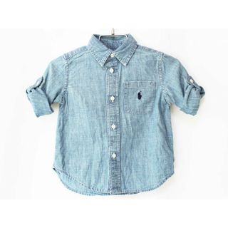 ラルフローレン(Ralph Lauren)の[ラルフローレン/Ralph Lauren]90cm 長袖シャツ ブルー 袖2way【中古】子供服 キッズ kids ベビー服 baby 男の子 春夏秋 tops 503042(シャツ/カットソー)