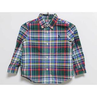 ラルフローレン(Ralph Lauren)の‡ラルフローレン/Ralph Lauren‡90cm 長袖シャツ 紺×赤【中古】子供服 キッズ kids ベビー服 baby 男の子 春秋 tops 503042(シャツ/カットソー)